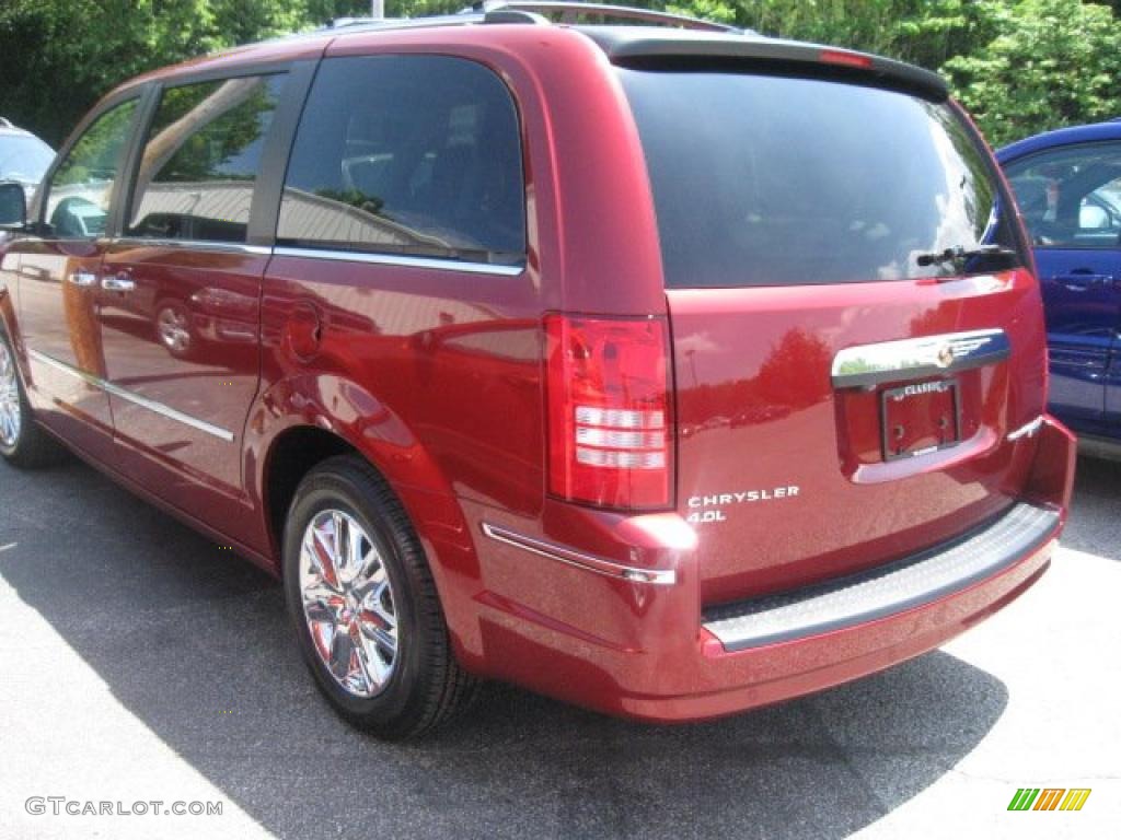 2010 Town & Country Limited - Inferno Red Crystal Pearl / Medium Slate Gray/Light Shale photo #6