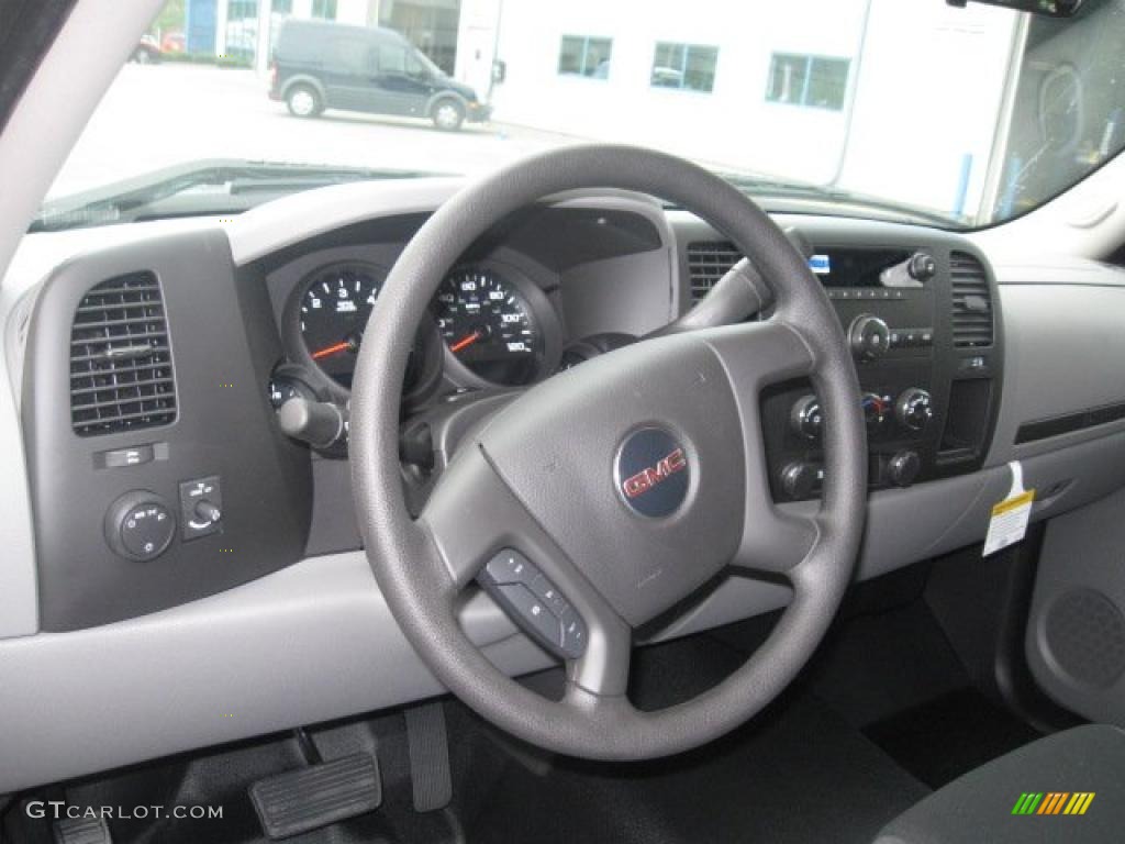 2010 Sierra 1500 Extended Cab - Stealth Gray Metallic / Dark Titanium photo #11