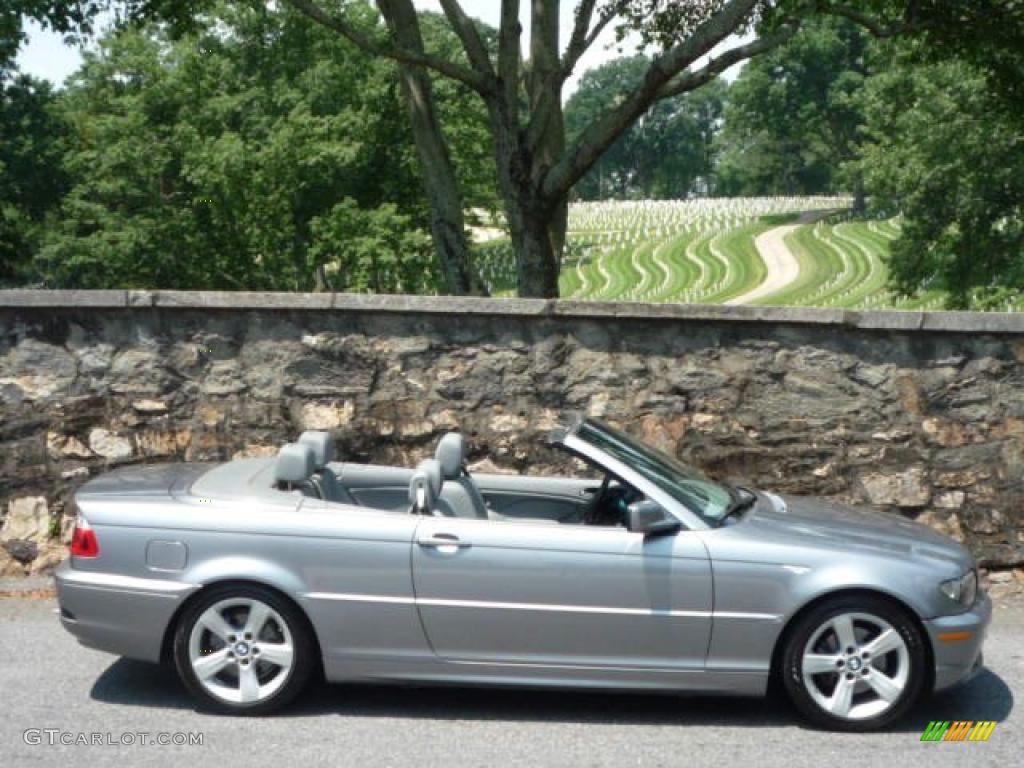 2004 3 Series 325i Convertible - Silver Grey Metallic / Grey photo #2