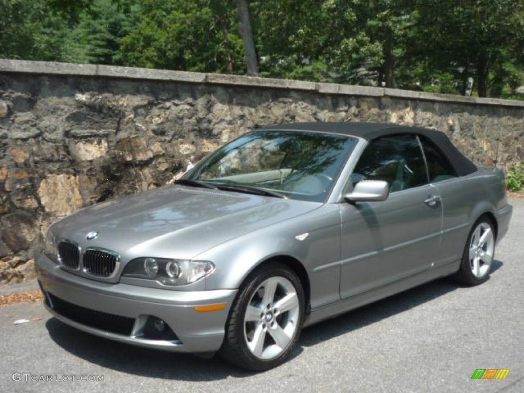 2004 3 Series 325i Convertible - Silver Grey Metallic / Grey photo #4