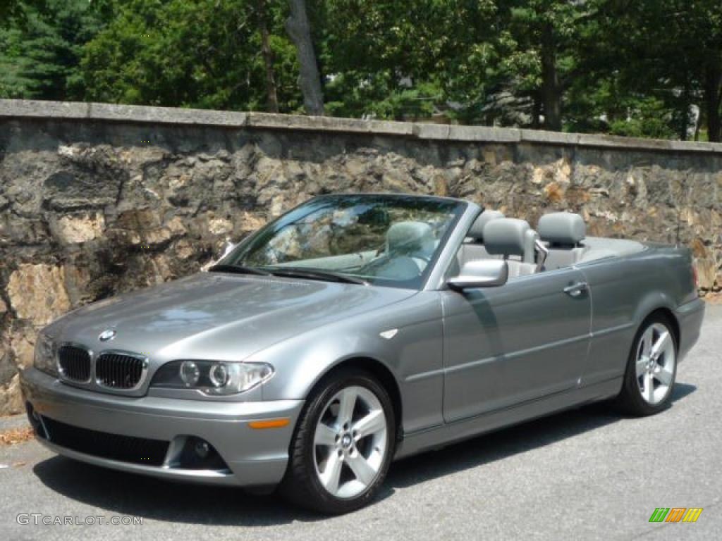 2004 3 Series 325i Convertible - Silver Grey Metallic / Grey photo #10