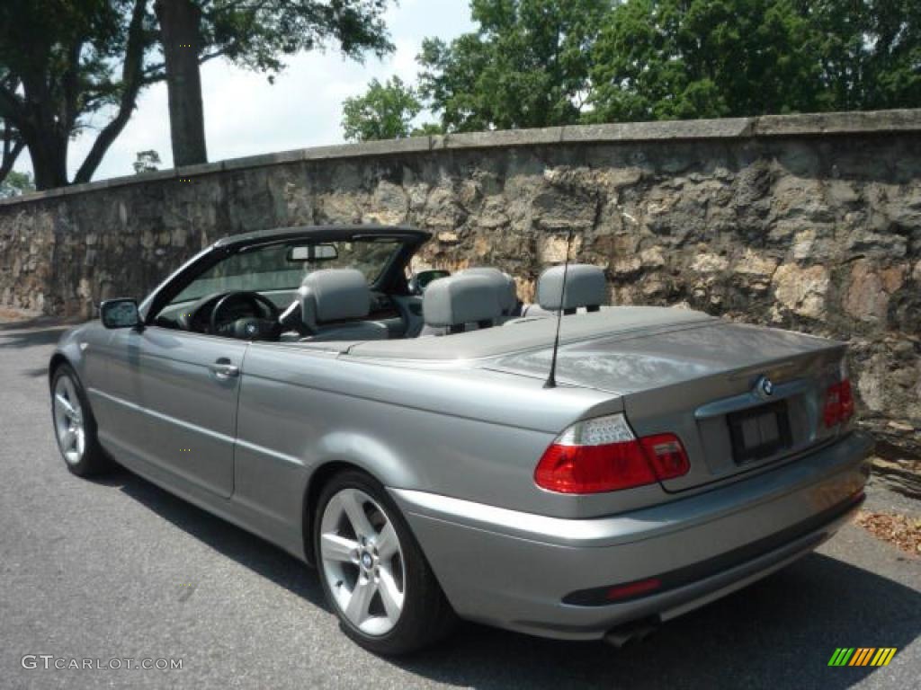 2004 3 Series 325i Convertible - Silver Grey Metallic / Grey photo #13