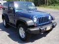 2009 Deep Water Blue Pearl Coat Jeep Wrangler X 4x4  photo #3