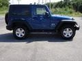 2009 Deep Water Blue Pearl Coat Jeep Wrangler X 4x4  photo #7