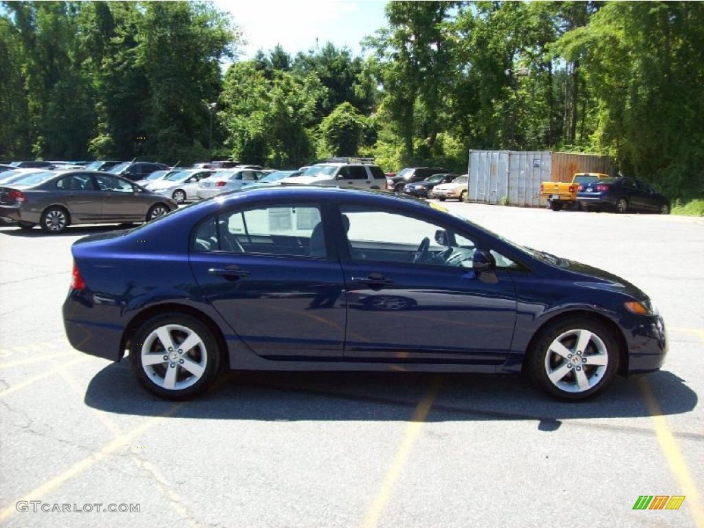 2007 Civic EX Sedan - Royal Blue Pearl / Gray photo #22