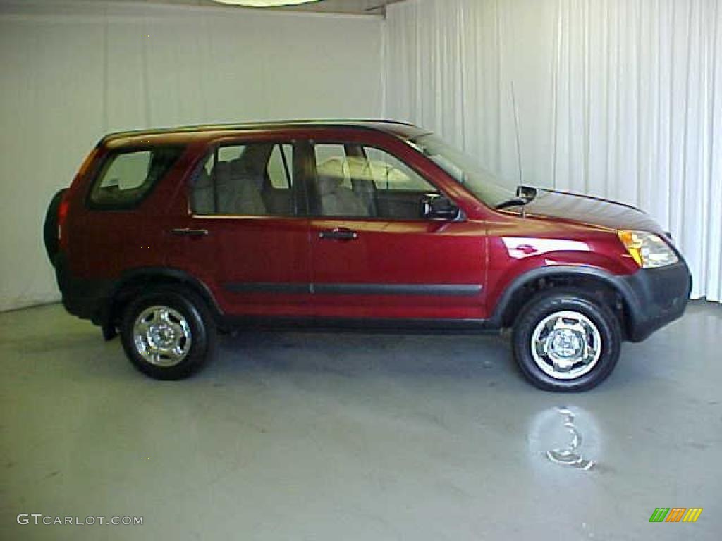 2002 CR-V LX 4WD - Chianti Red Pearl / Saddle photo #3