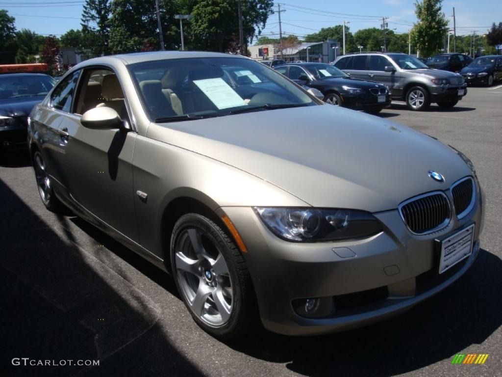 2007 3 Series 328xi Coupe - Platinum Bronze Metallic / Cream Beige photo #8