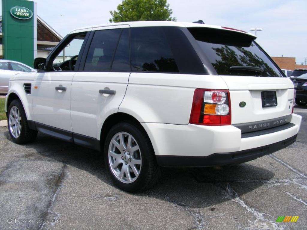 2008 Range Rover Sport HSE - Alaska White / Ebony Black photo #3