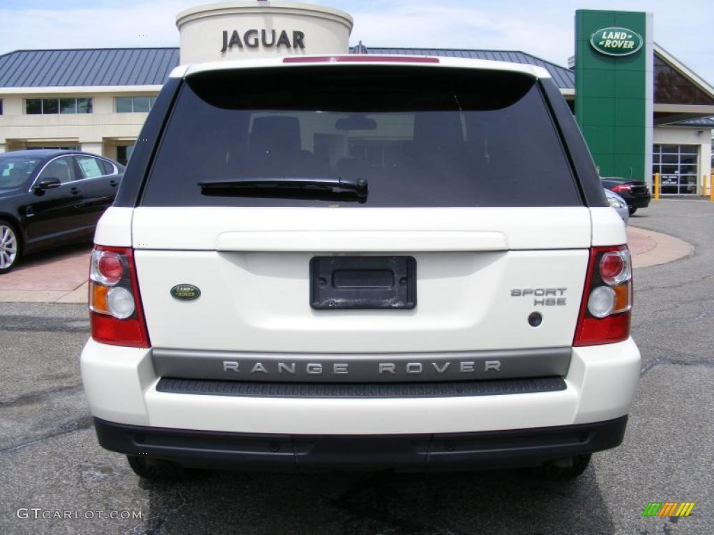 2008 Range Rover Sport HSE - Alaska White / Ebony Black photo #4