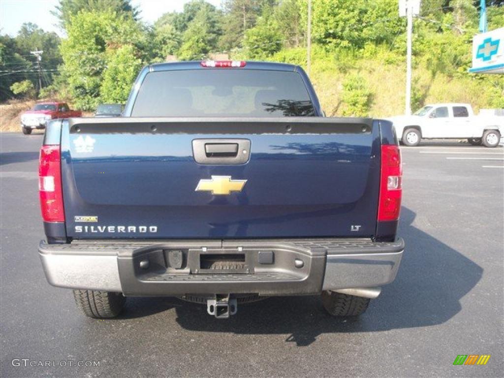 2009 Silverado 1500 LT Extended Cab 4x4 - Blue Granite Metallic / Ebony photo #3