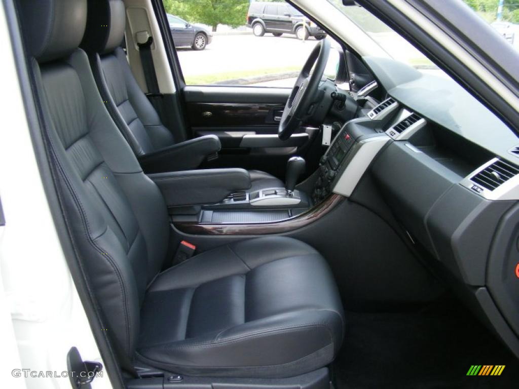 2008 Range Rover Sport HSE - Alaska White / Ebony Black photo #13