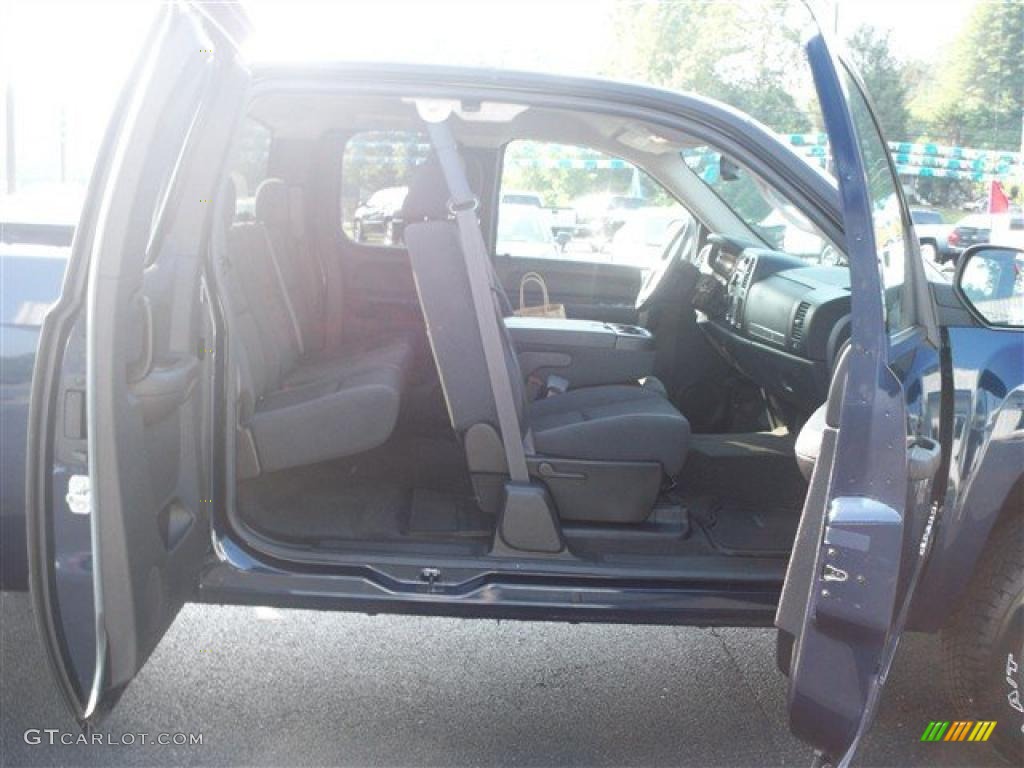 2009 Silverado 1500 LT Extended Cab 4x4 - Blue Granite Metallic / Ebony photo #13