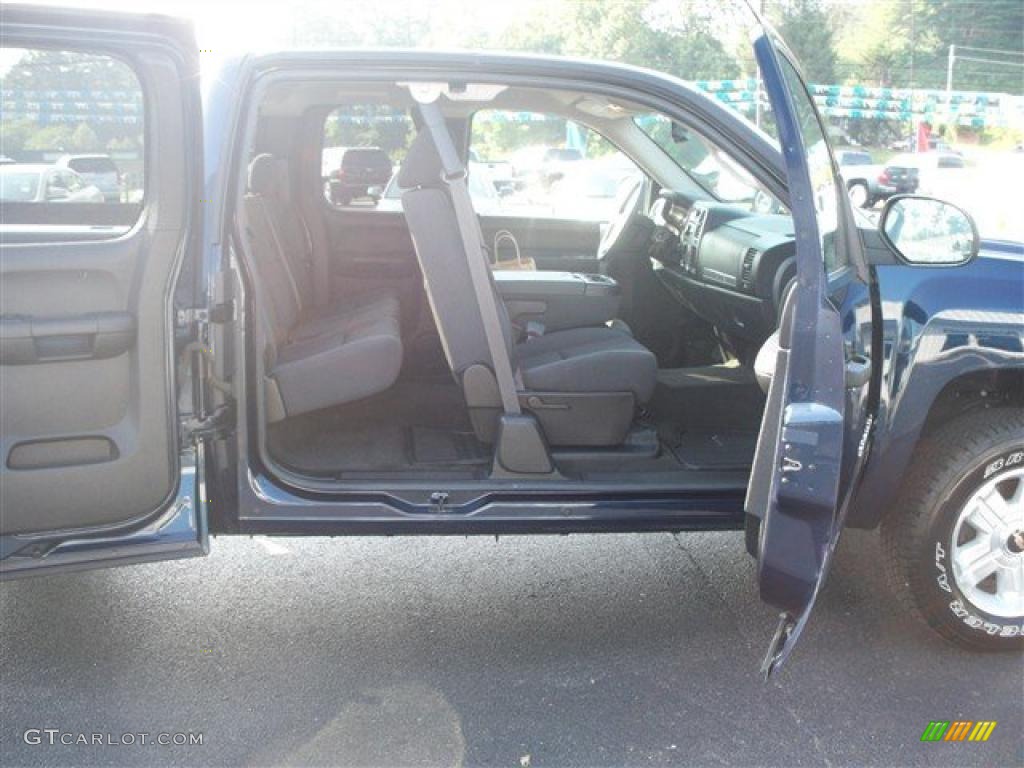 2009 Silverado 1500 LT Extended Cab 4x4 - Blue Granite Metallic / Ebony photo #14