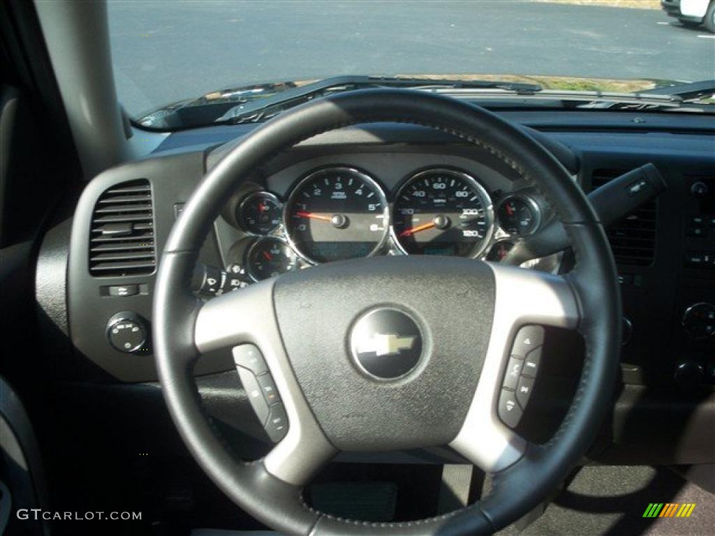 2009 Silverado 1500 LT Extended Cab 4x4 - Blue Granite Metallic / Ebony photo #16