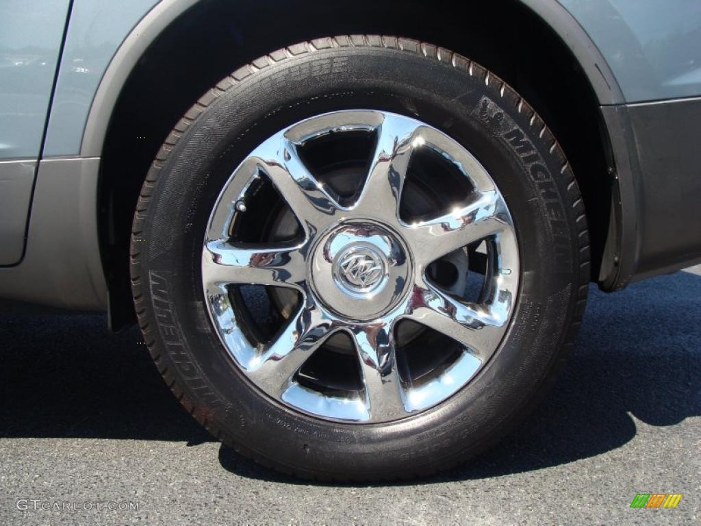 2008 Enclave CXL AWD - Blue Gold Crystal Metallic / Ebony/Ebony photo #11