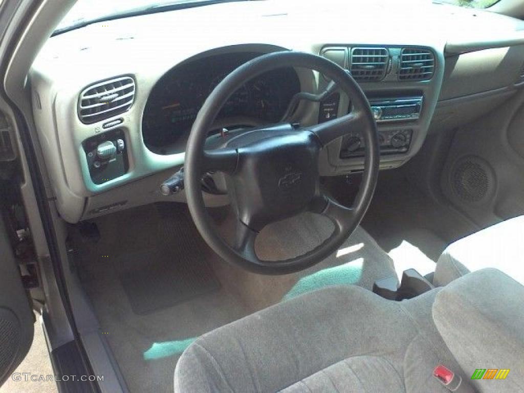 2000 S10 LS Extended Cab - Light Pewter Metallic / Beige photo #5