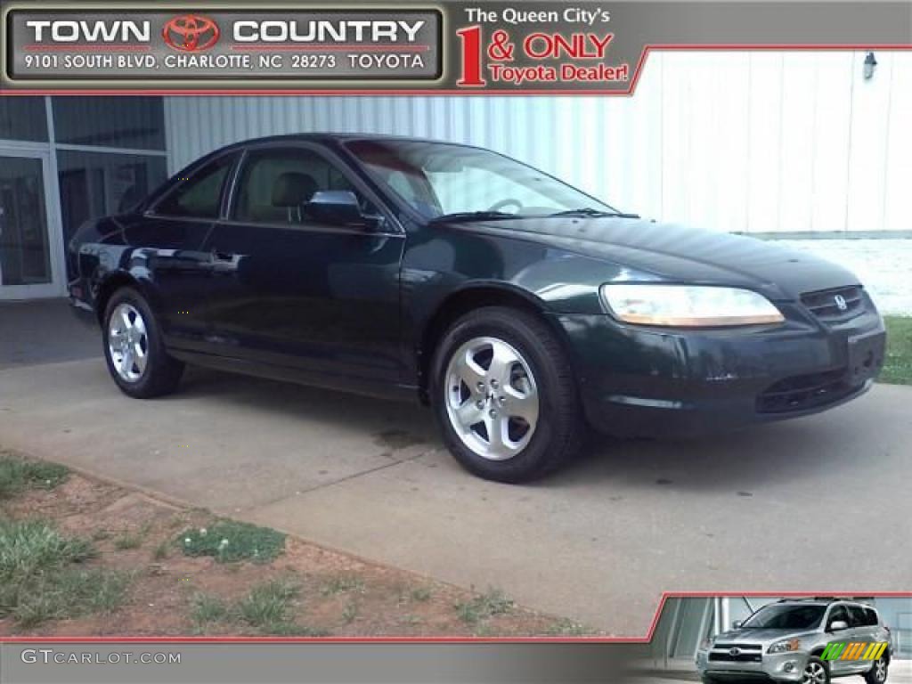 2000 Accord EX V6 Coupe - Dark Emerald Pearl / Ivory photo #1