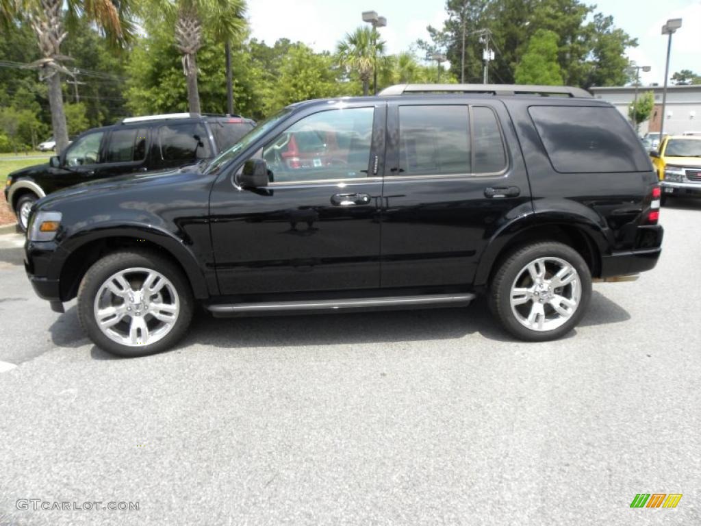 2010 Explorer XLT 4x4 - Black / Black photo #2