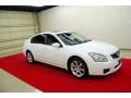 2007 Winter Frost Pearl Nissan Maxima 3.5 SE  photo #1