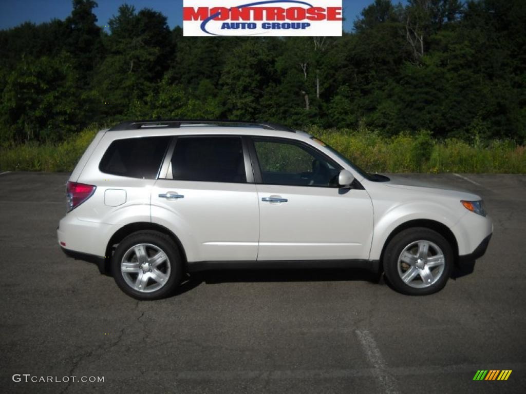 2009 Forester 2.5 X Limited - Satin White Pearl / Platinum photo #1