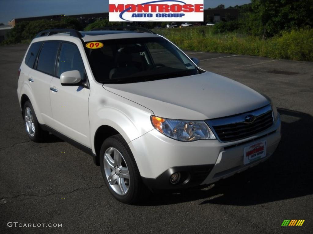 2009 Forester 2.5 X Limited - Satin White Pearl / Platinum photo #21