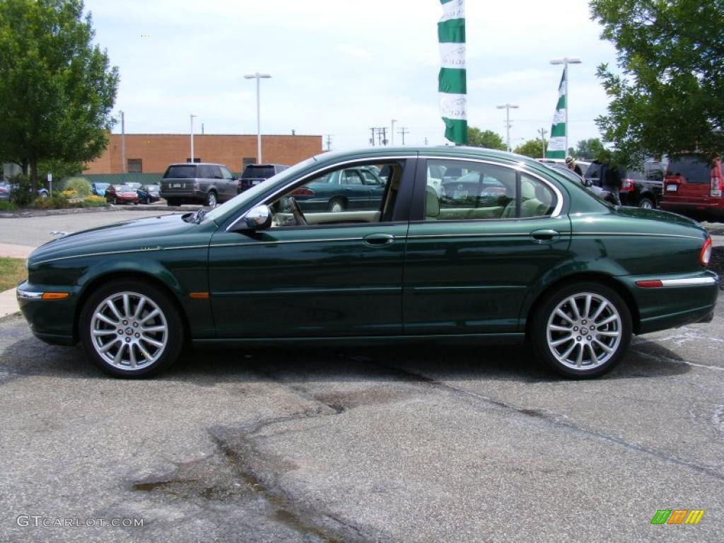 2007 X-Type 3.0 - Jaguar Racing Green Metallic / Ivory photo #2