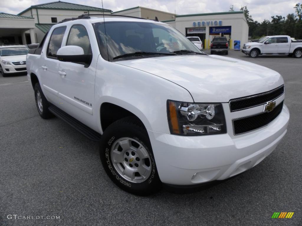 2008 Avalanche LT 4x4 - Summit White / Ebony photo #1