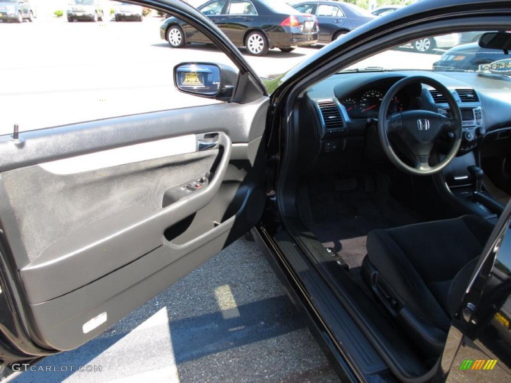 2006 Accord LX V6 Coupe - Nighthawk Black Pearl / Black photo #10
