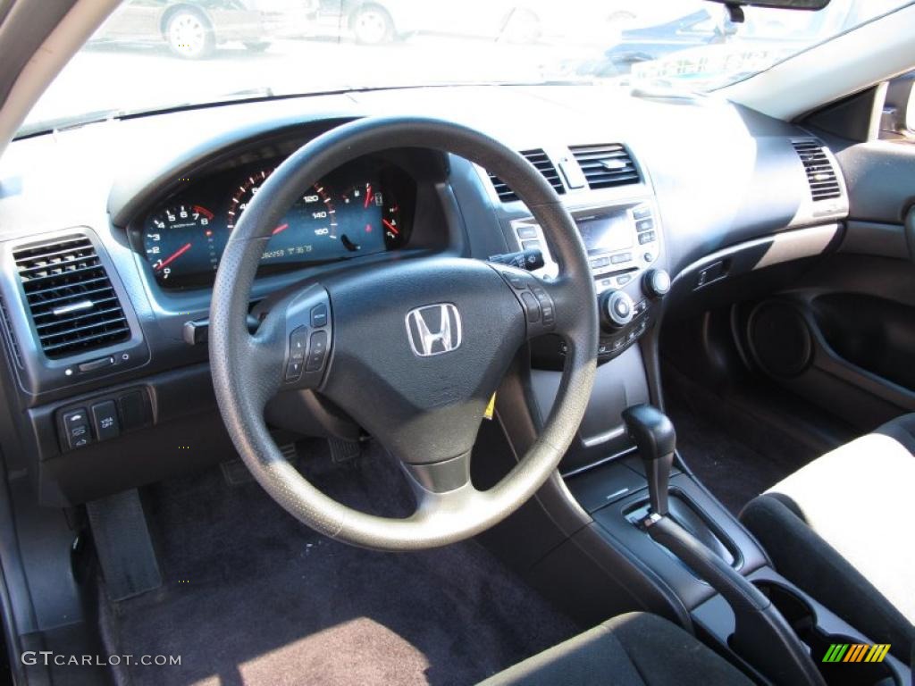 2006 Accord LX V6 Coupe - Nighthawk Black Pearl / Black photo #14
