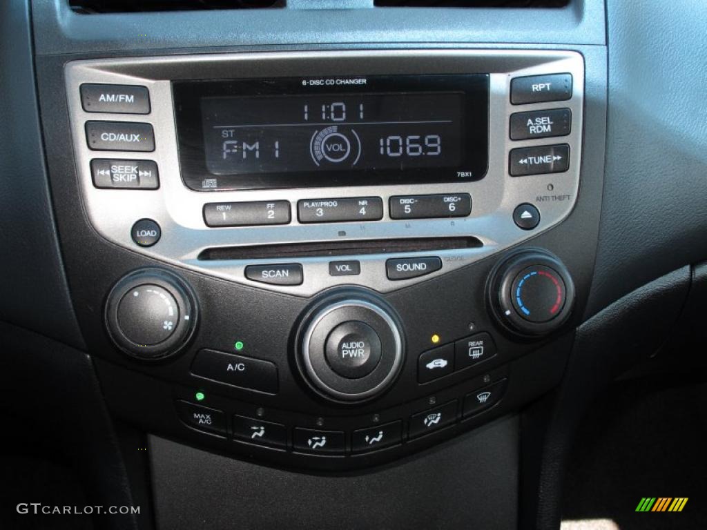 2006 Accord LX V6 Coupe - Nighthawk Black Pearl / Black photo #19