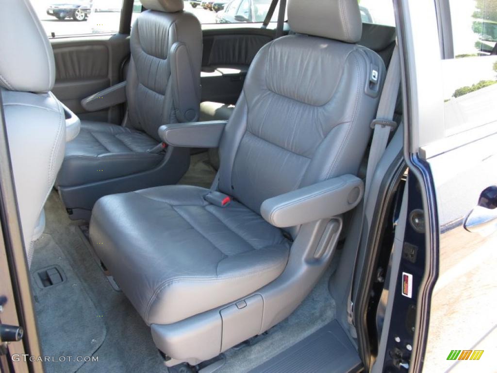 2007 Odyssey EX-L - Midnight Blue Pearl / Gray photo #13