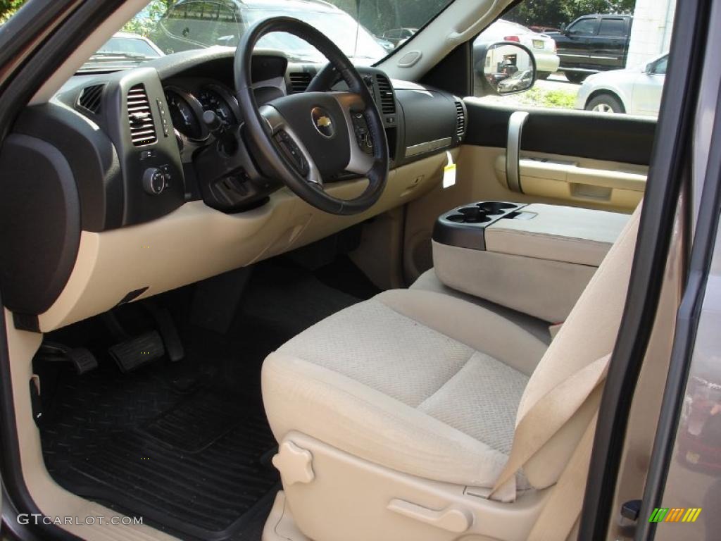 2007 Silverado 1500 LT Extended Cab 4x4 - Desert Brown Metallic / Light Cashmere/Ebony Black photo #10