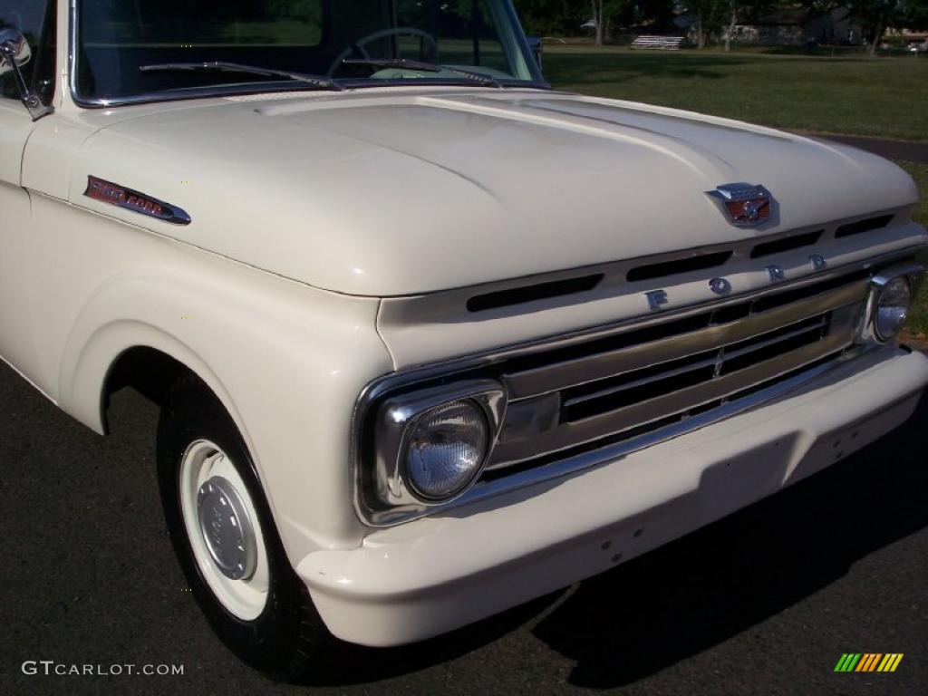 1962 F100 Custom Cab - Corinthian White / Grey photo #16