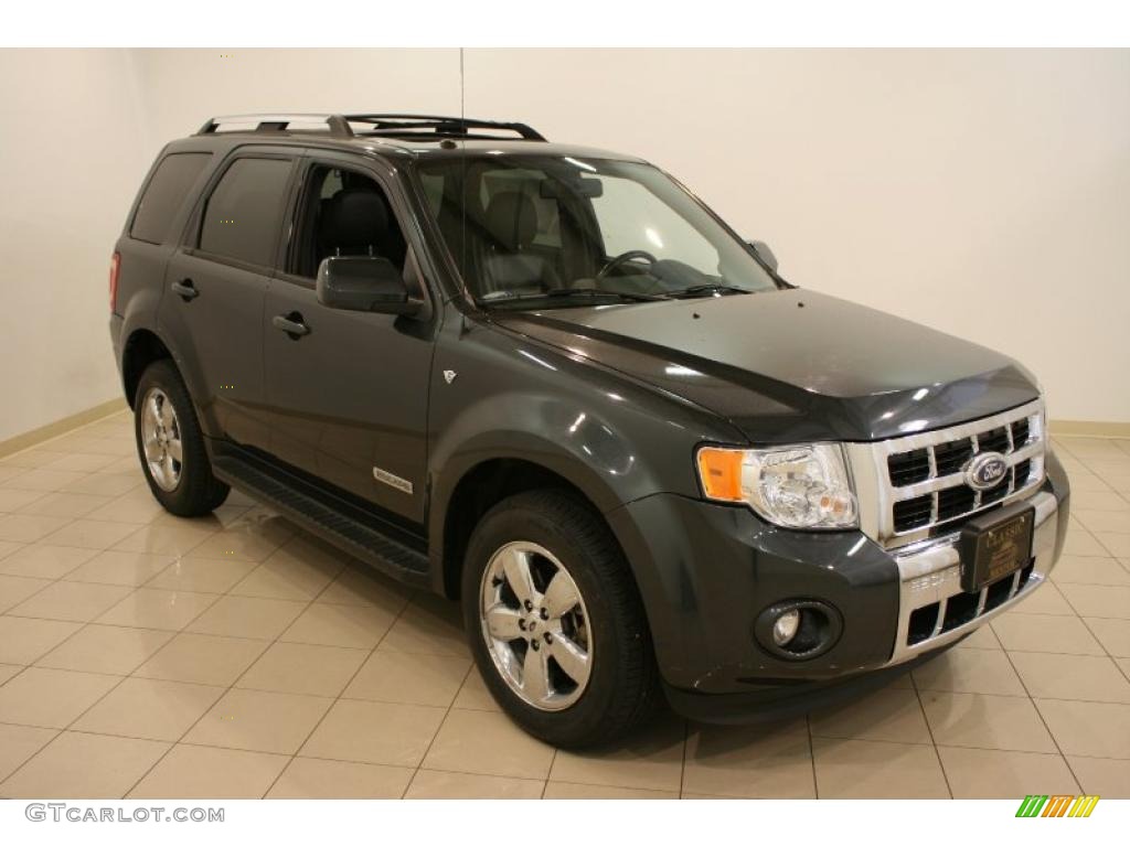 2008 Escape Limited 4WD - Black Pearl Slate Metallic / Charcoal photo #1