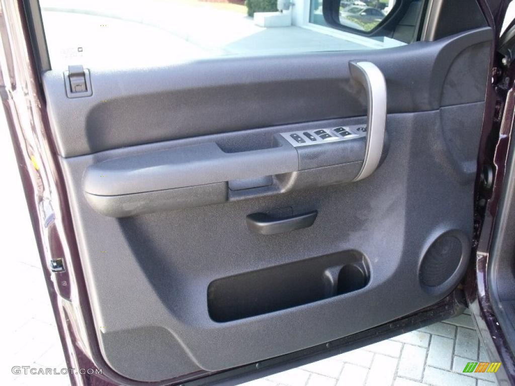 2008 Silverado 1500 LS Crew Cab - Dark Cherry Metallic / Dark Titanium photo #11