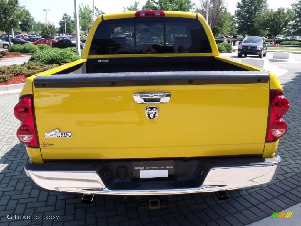 2008 Ram 1500 Big Horn Edition Quad Cab - Detonator Yellow / Medium Slate Gray photo #4