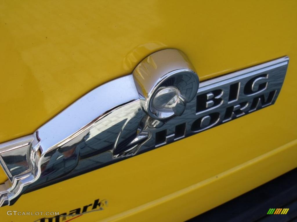 2008 Ram 1500 Big Horn Edition Quad Cab - Detonator Yellow / Medium Slate Gray photo #16