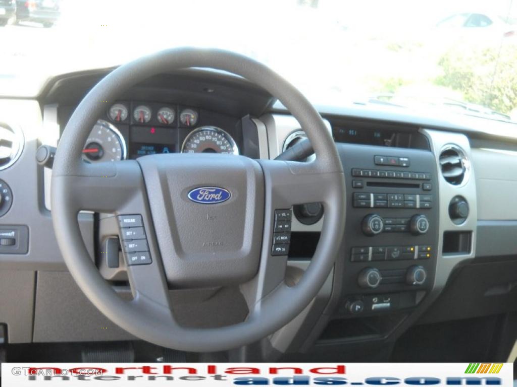 2010 F150 XLT SuperCab 4x4 - Tuxedo Black / Medium Stone photo #14