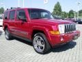 2006 Inferno Red Pearl Jeep Commander Limited  photo #7