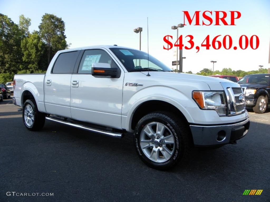 White Platinum Metallic Tri Coat Ford F150