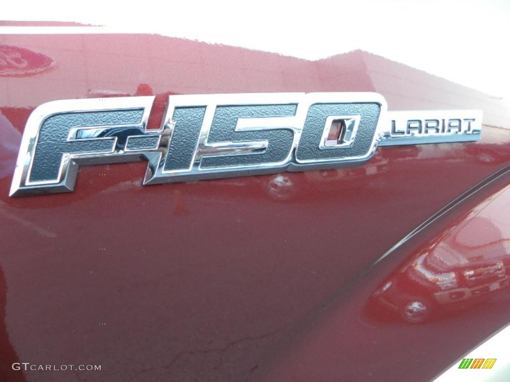 2010 F150 Lariat SuperCrew 4x4 - Royal Red Metallic / Tan photo #13