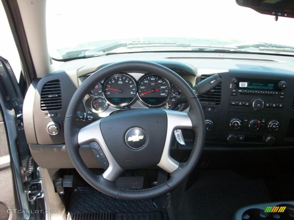 2010 Silverado 1500 LT Crew Cab 4x4 - Blue Granite Metallic / Ebony photo #8