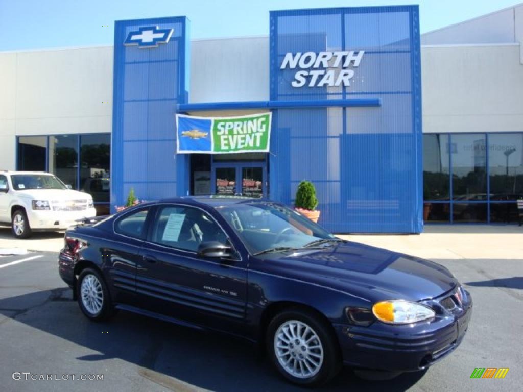 2000 Grand Am SE Coupe - Navy Blue Metallic / Dark Pewter photo #1