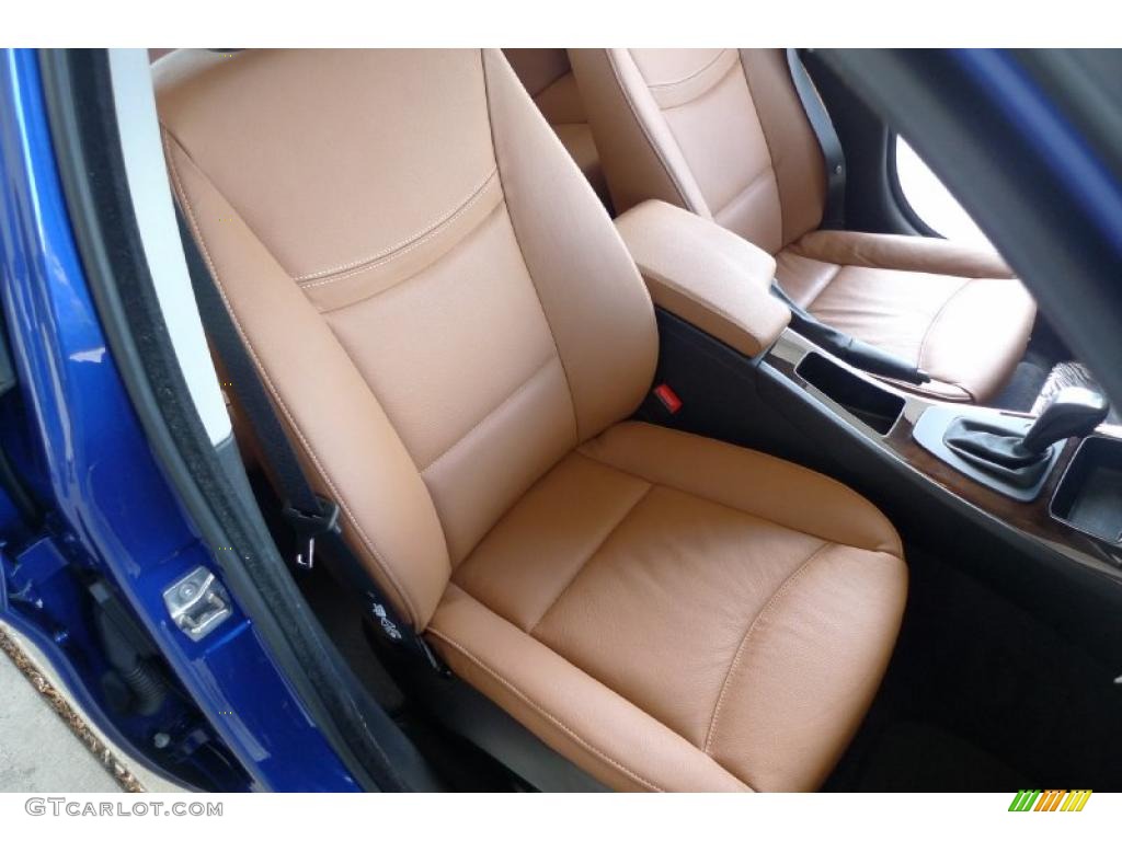 2010 3 Series 328i xDrive Sedan - Montego Blue Metallic / Saddle Brown Dakota Leather photo #35