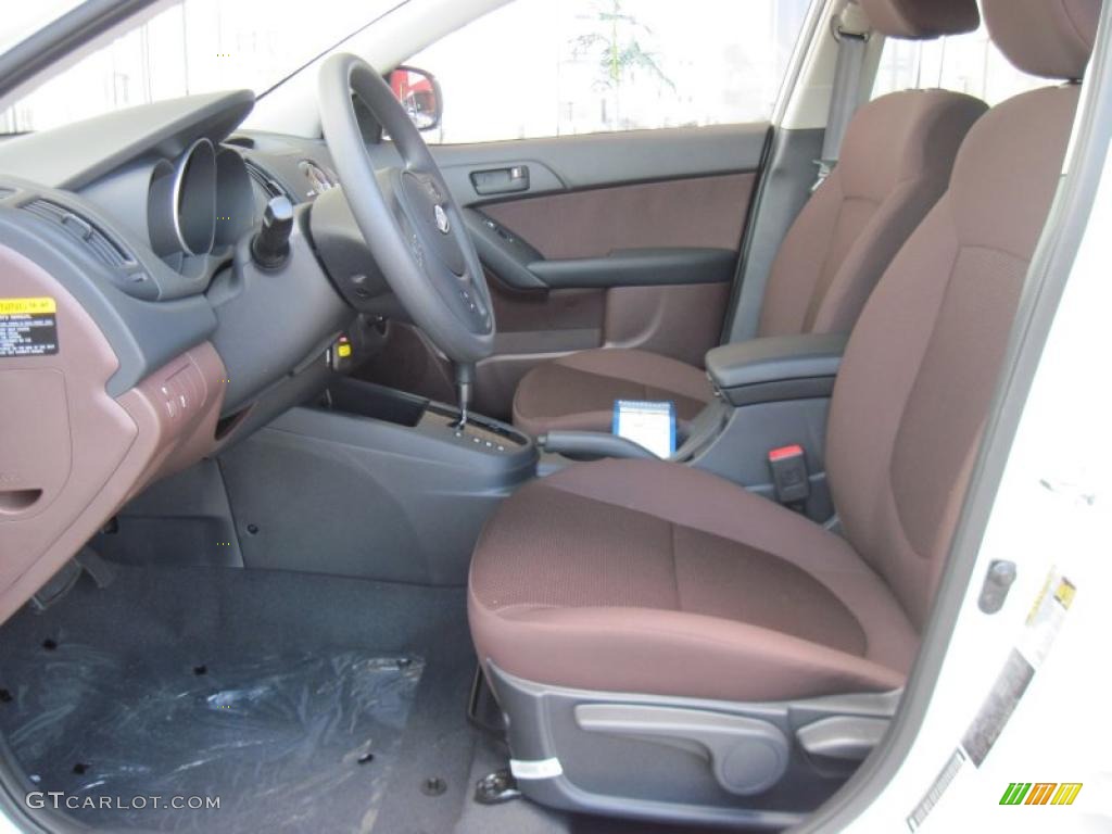 2010 Forte EX - Clear White / Coffee photo #7