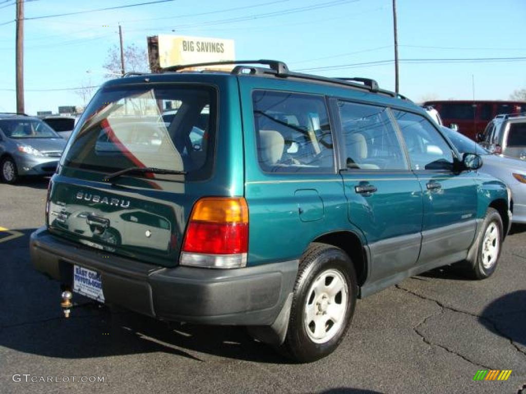 2000 Forester 2.5 L - Arcadia Green / Beige photo #3