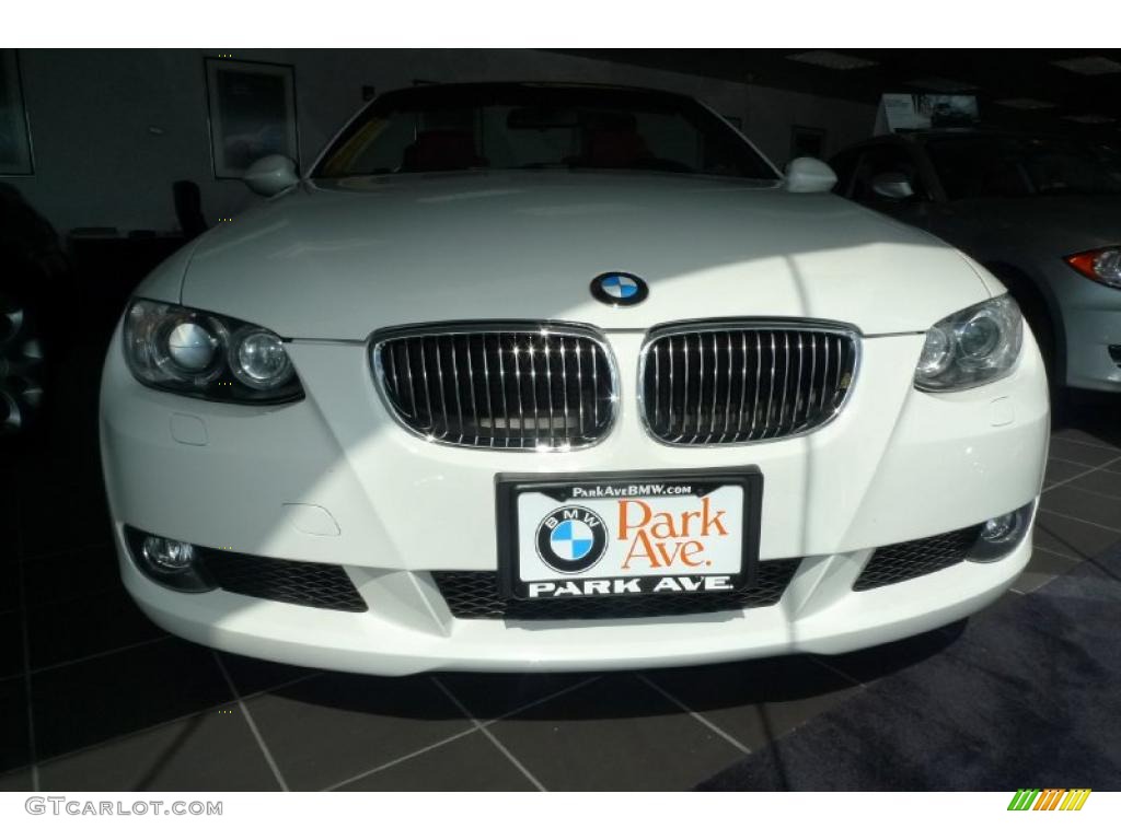 2007 3 Series 328i Convertible - Alpine White / Coral Red/Black photo #6