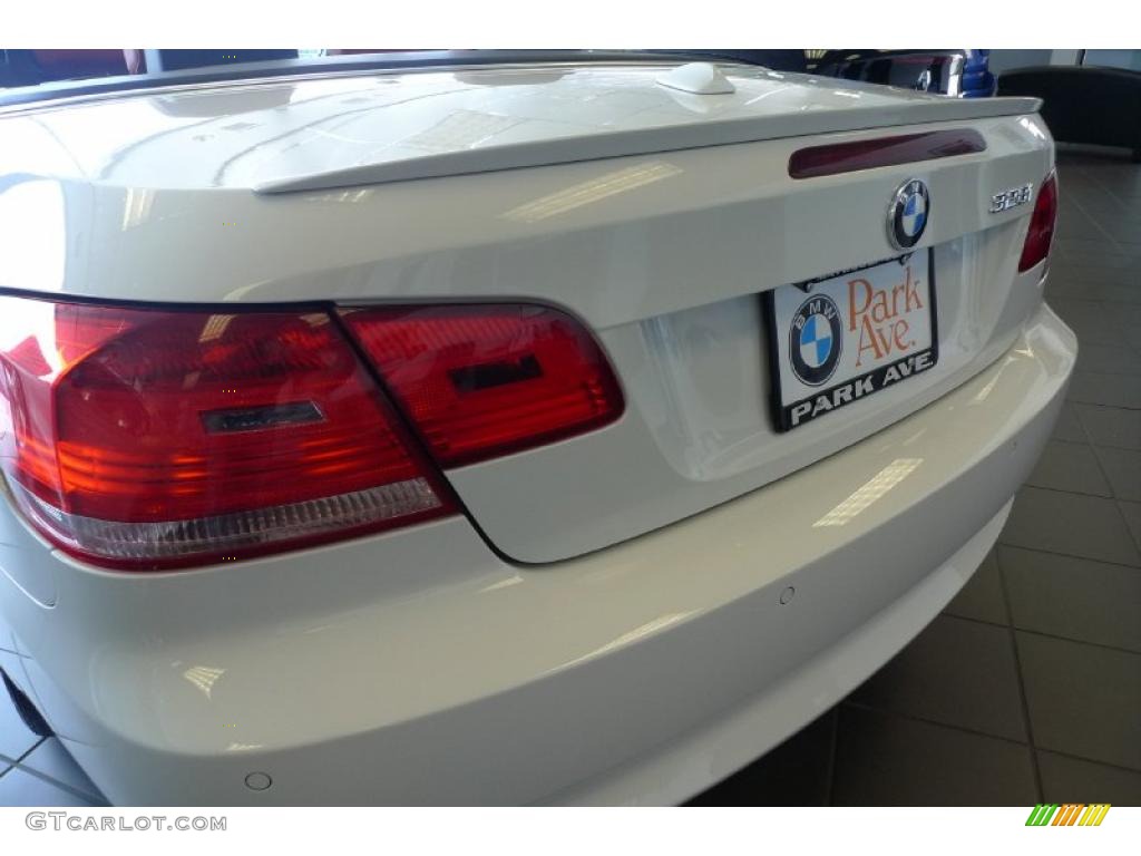 2007 3 Series 328i Convertible - Alpine White / Coral Red/Black photo #7
