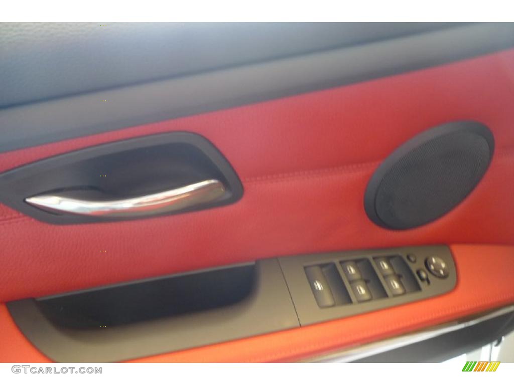 2007 3 Series 328i Convertible - Alpine White / Coral Red/Black photo #22