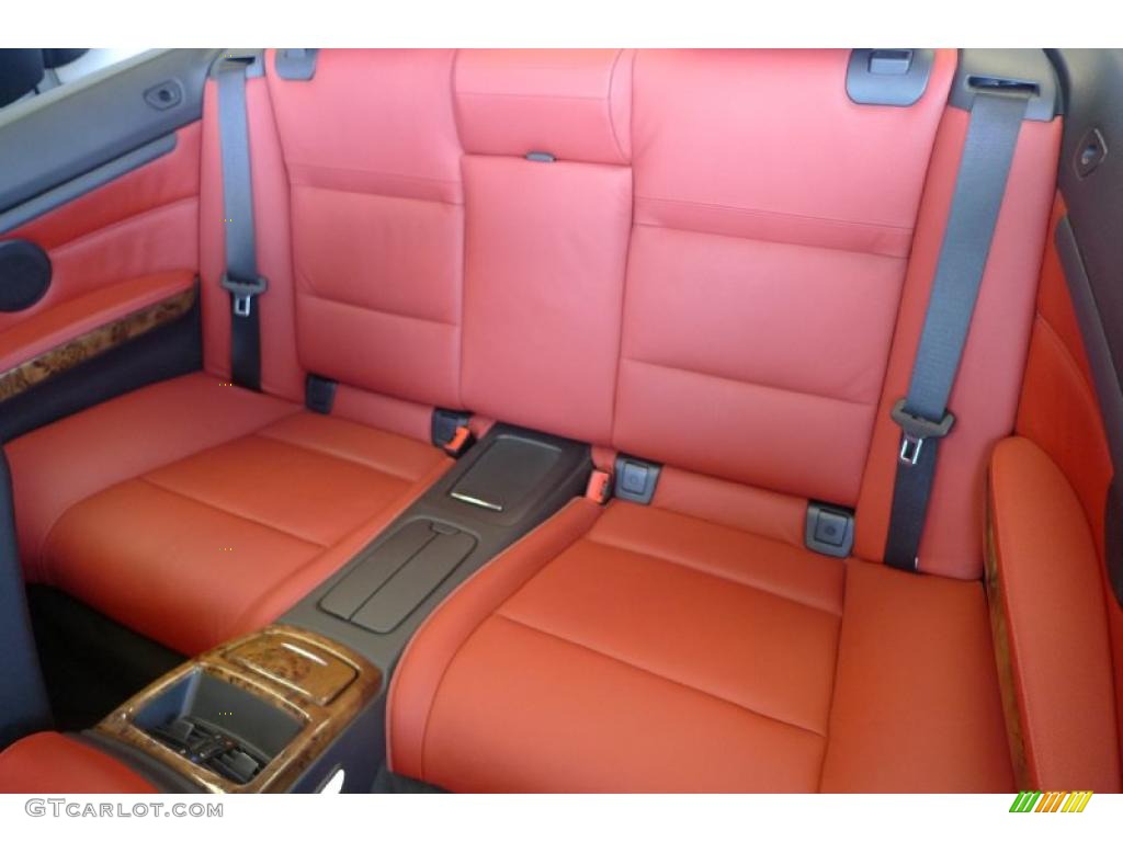 2007 3 Series 328i Convertible - Alpine White / Coral Red/Black photo #26